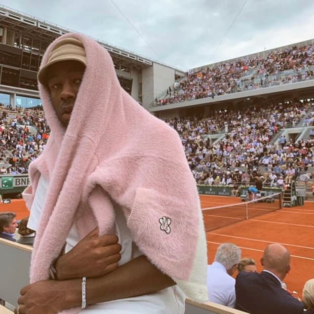 라코스테 x 골프왕 골프 르 플레르 모헤어 울 니트 가디건