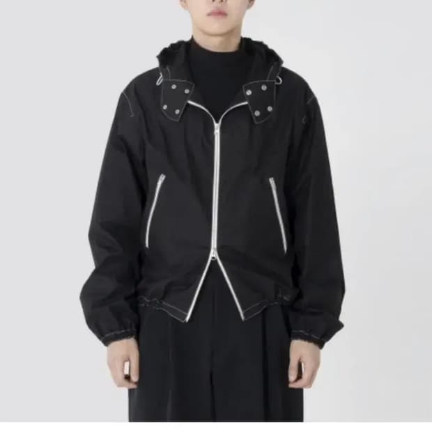 오파츠 스티치 코튼 바람막이