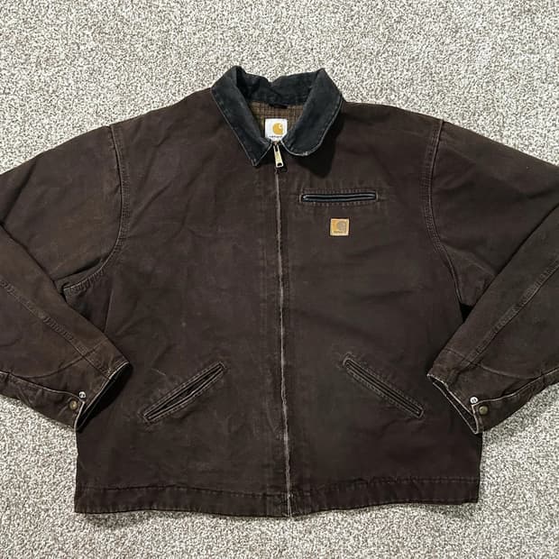 칼하트 J97 디트로이트 자켓 다크 브라운 3XL