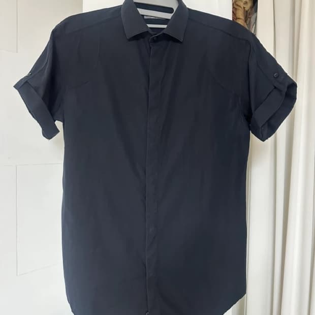 자라 Zara man 블랙반팔셔츠