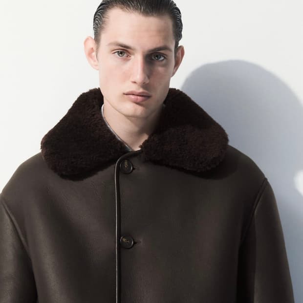 (택 채 새상품) COS 리버시블 무스탕 S 