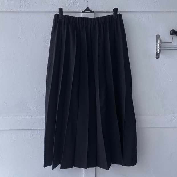 comme des garcons tricot 밴딩 플리츠 스커트