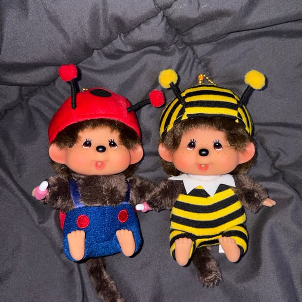 몬치치 키링 (꿀벌, 무당벌레)