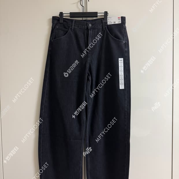 [30] 유니클로 배기커브진 08dark grey