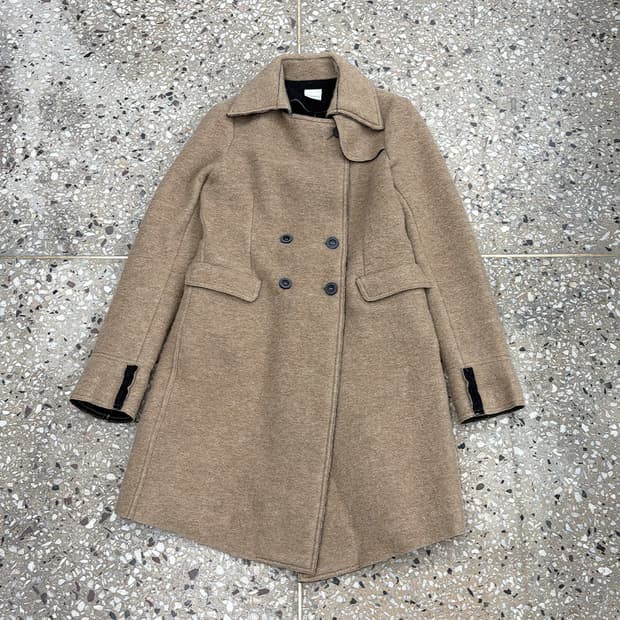 파올라 프라니 보일드-울 더블 코트