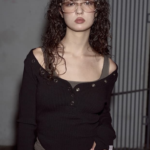 플리즈노팔로우 버니탑 블랙 새상품