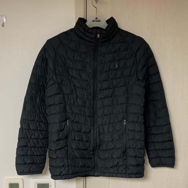 폴로 경량패딩 블랙