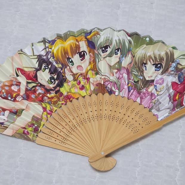 마법소녀 리리컬 나노하 납량 부채 한정판