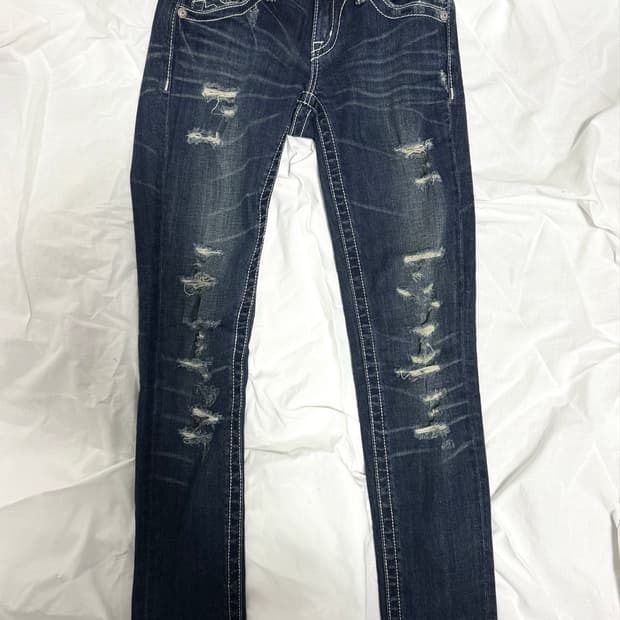 Raw Slash Denim