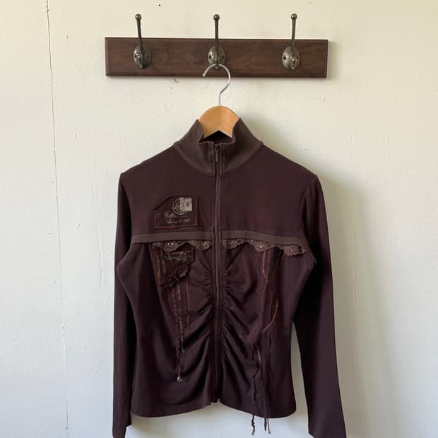 M.A. 플라워 프릴 집업