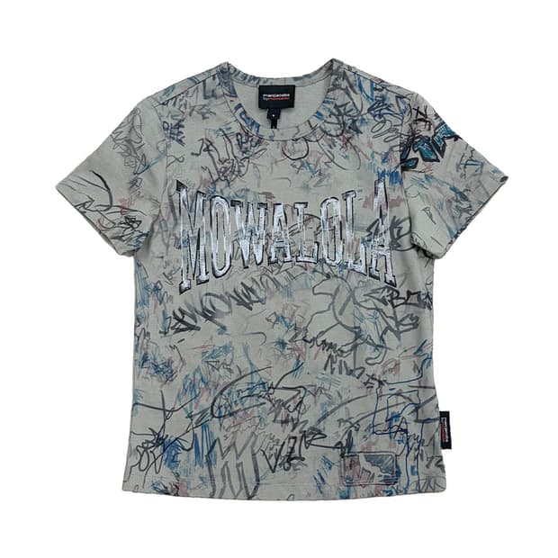 헤븐 모와로라 그래피티 로고 티