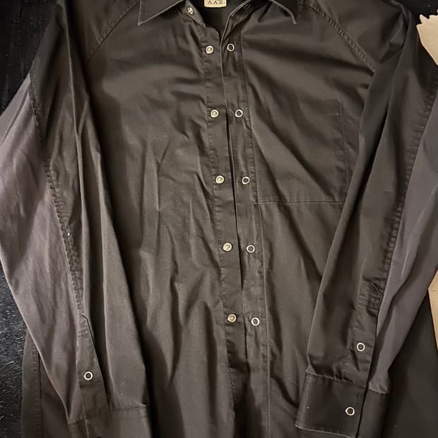 요지야마모토 블랙 셔츠