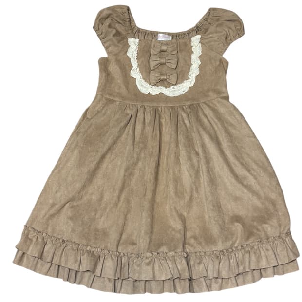 셜리템플 엔젤릭프리티st 라떼갸루 3연리본 레이스 프릴 원피스 