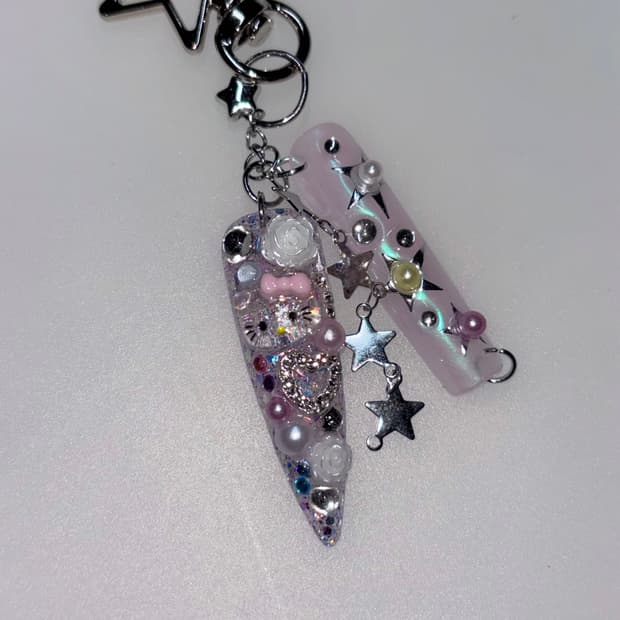 네일 팁 키링 nail tip keyring