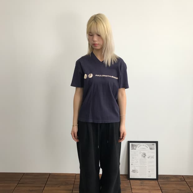00's Paul Smith Jeans Logo V-Neck Tee