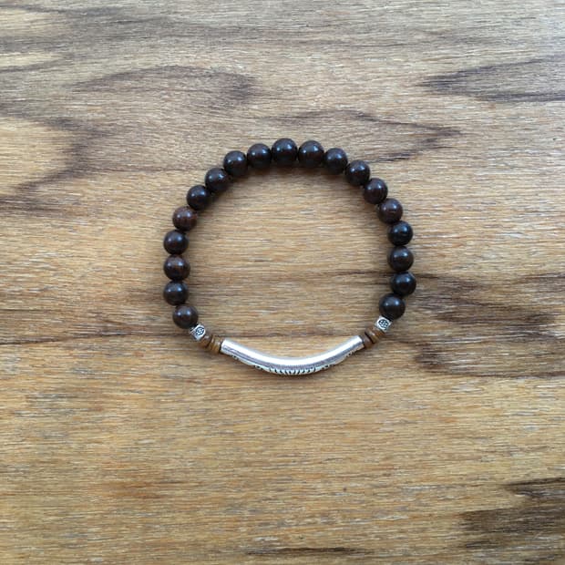 wood eye bracelet