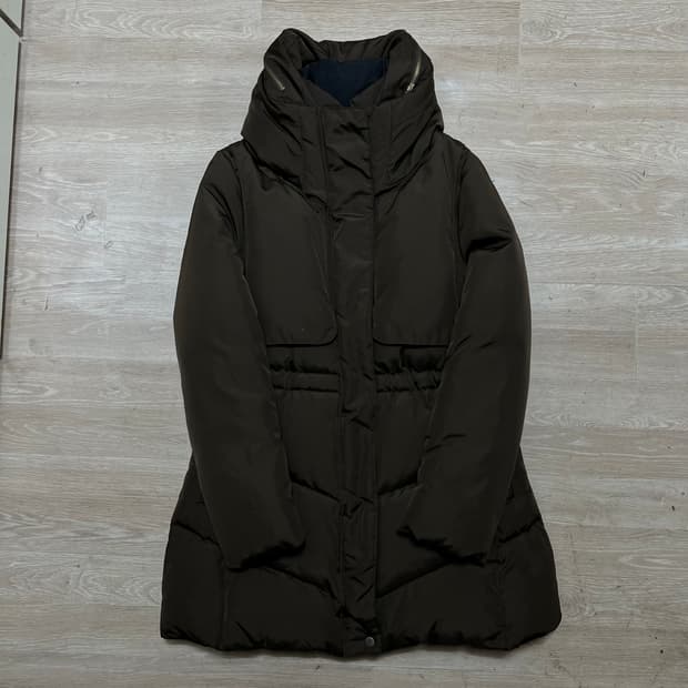 LYNN 린 여성 프리미엄 덕다운 하이넥 롱패딩 점퍼 [브라운] 2사이즈