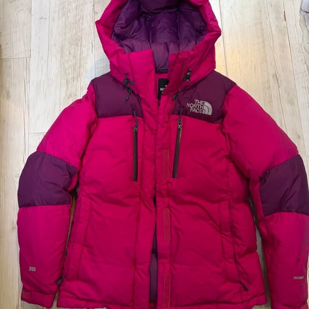 [90] 노스페이스 800 핑크 구스다운 패딩