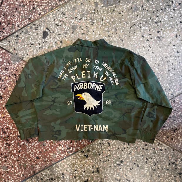 70s Airborne 베트남 수베니어 자켓 (40)