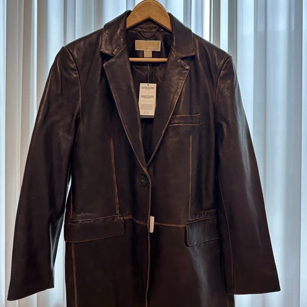 마이클코어스 레더 블레이저 / 6사이즈