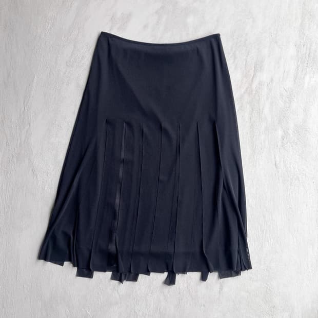 Vivienne tam fringe skirt