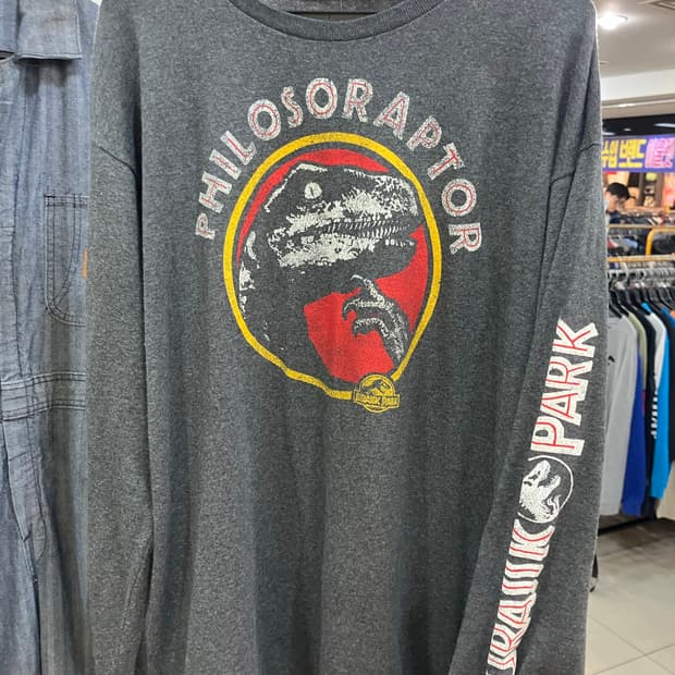 Jurassic world 쥬라기공원 긴필티셔츠 L