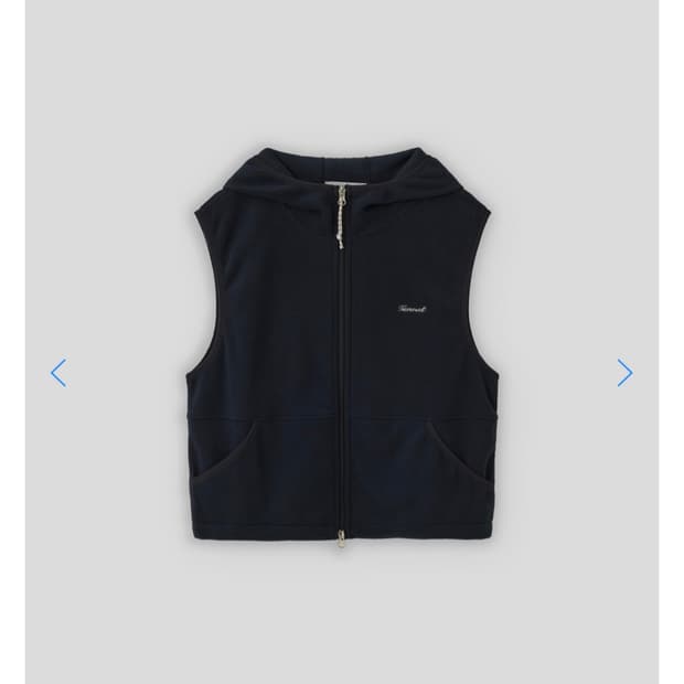 타낫 T/T Cozy fleece vest (navy)
