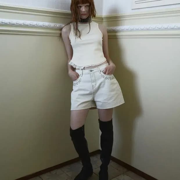 데어드 frilled trimming 슬리브리스 레몬