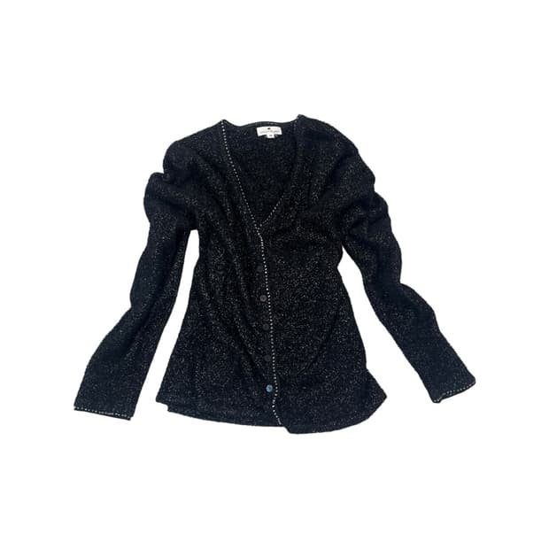 Courreges black cardigan