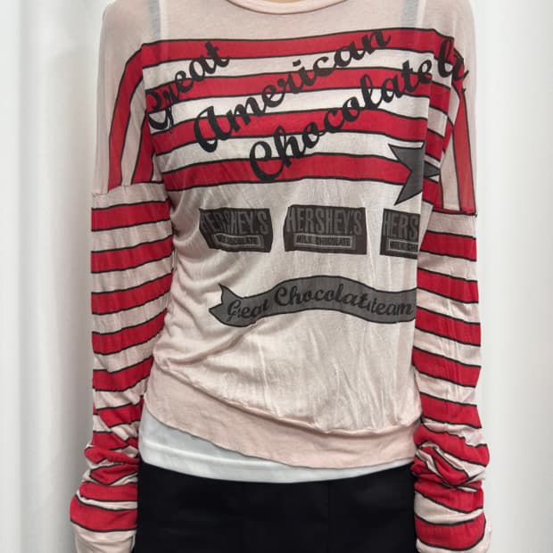 hershey’s chocolate knit top