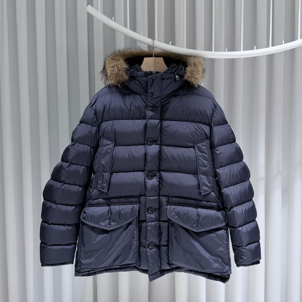 (A+/7) / 몽클레어 클루니 쇼트 다운 패딩 자켓 네이비