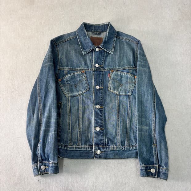 W 95 리바이스 USA 501 데님 트러커 자켓