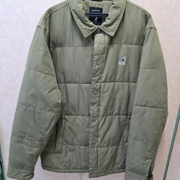 캉골 카키색 다운점퍼 Size L