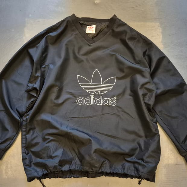 90s 아디다스 트레포일 나일론 웜 업