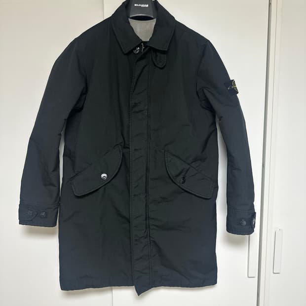 스톤아일랜드 블랙 코트 771570549 V0029  XL 실측기재