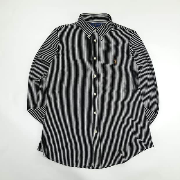 CN371W XL 폴로 랄프로렌 모던 스트라이프 니트 옥스포드 긴팔 셔츠