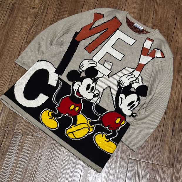 콕 콤보 미키마우스 니트 스웨터