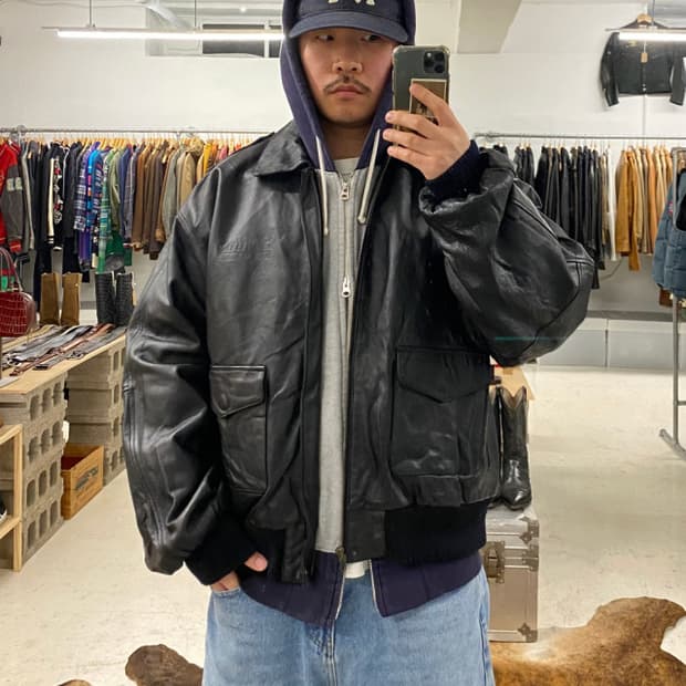 VTG A-2 leather jacket 핀터레스트 레더 자켓