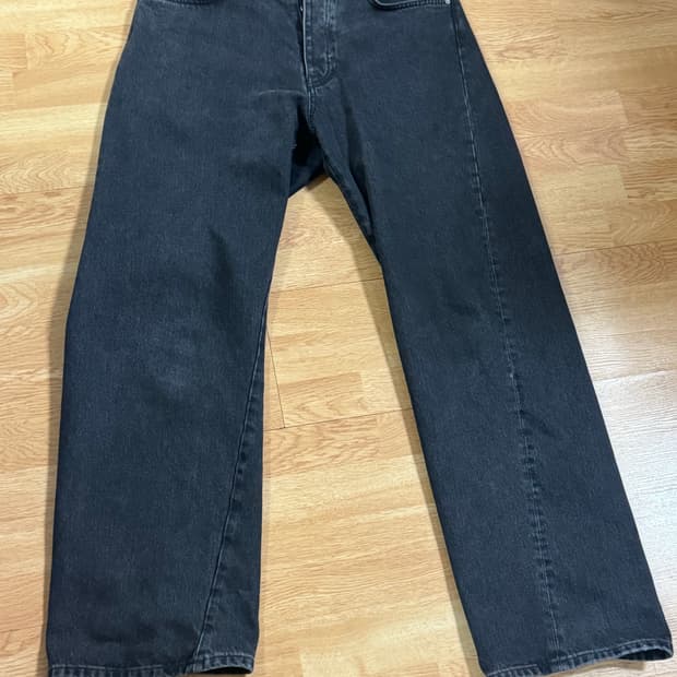 선플라워 와이드 트위스트 데님 31