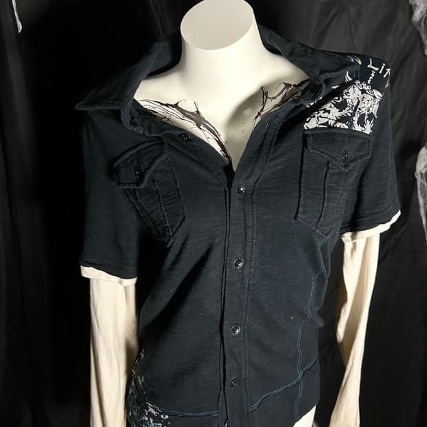 layered y2k shirts sleeve 
