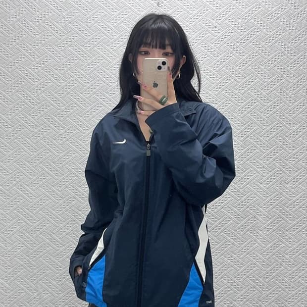 나이키 빈티지 올드스쿨 레트로 00's 바람막이 자켓 L C11559