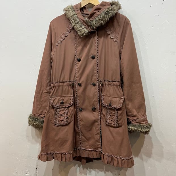 액시즈팜 퍼 야상 자켓