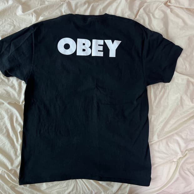 오베이 obey 백로고 티셔츠 XL