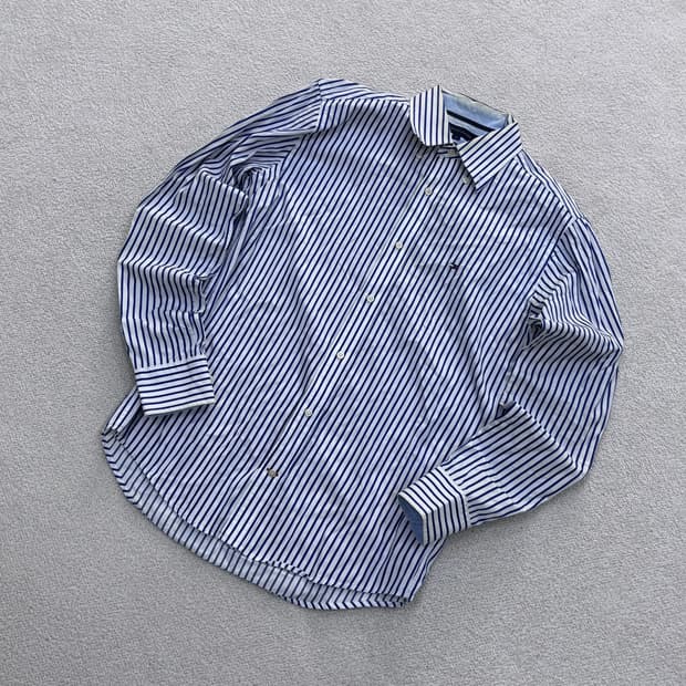 S 타미힐피거 여성 스트라이프 셔츠 0414E