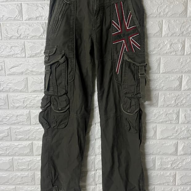 Ask 멀티체크 카고팬츠