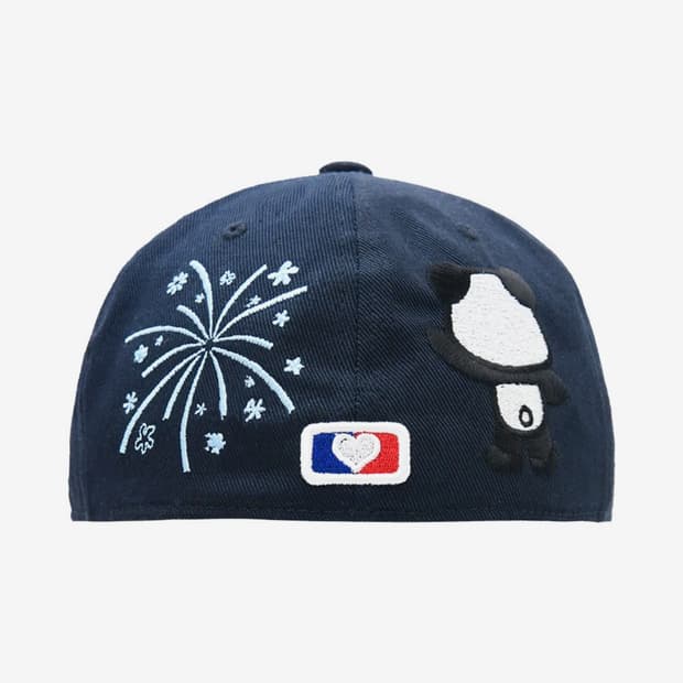 PANDA EMBROIDERY CAP (NAVY)