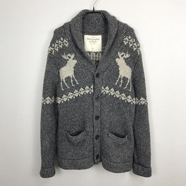 아베크롬비 숄카라 니트 남성S