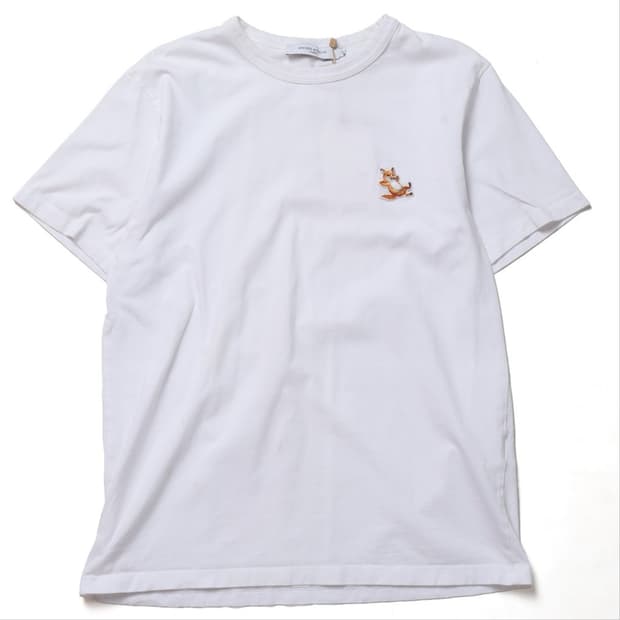 메종 키츠네 Malson Kitsune Logo Embroidered T
