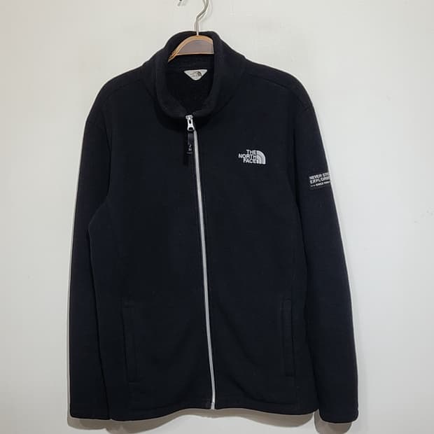 (L) 노스페이스 플리스 점퍼 블랙 안감털 후리스 자켓 