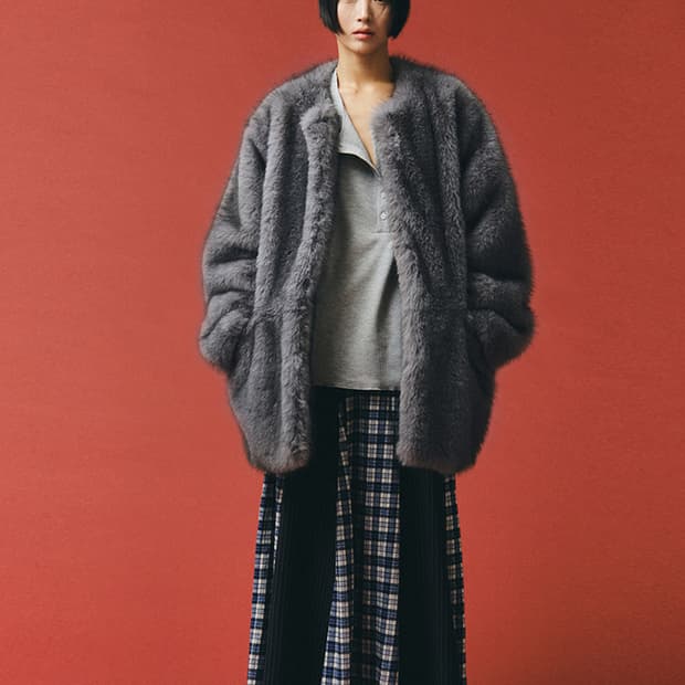 플리즈프로젝트 미들 퍼 자켓 , 그레이